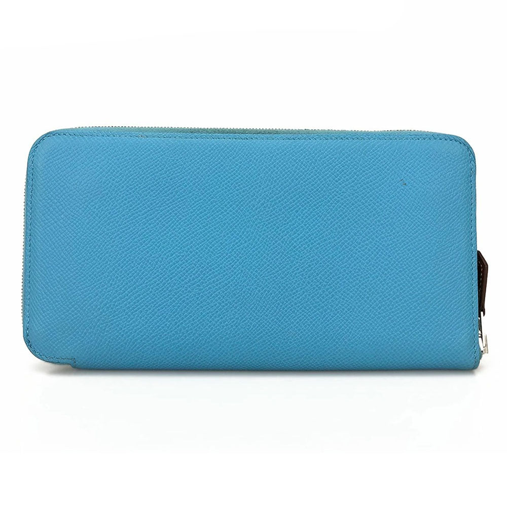 HERMES Long Wallet Purse Epsom Brunol Azap long silk in