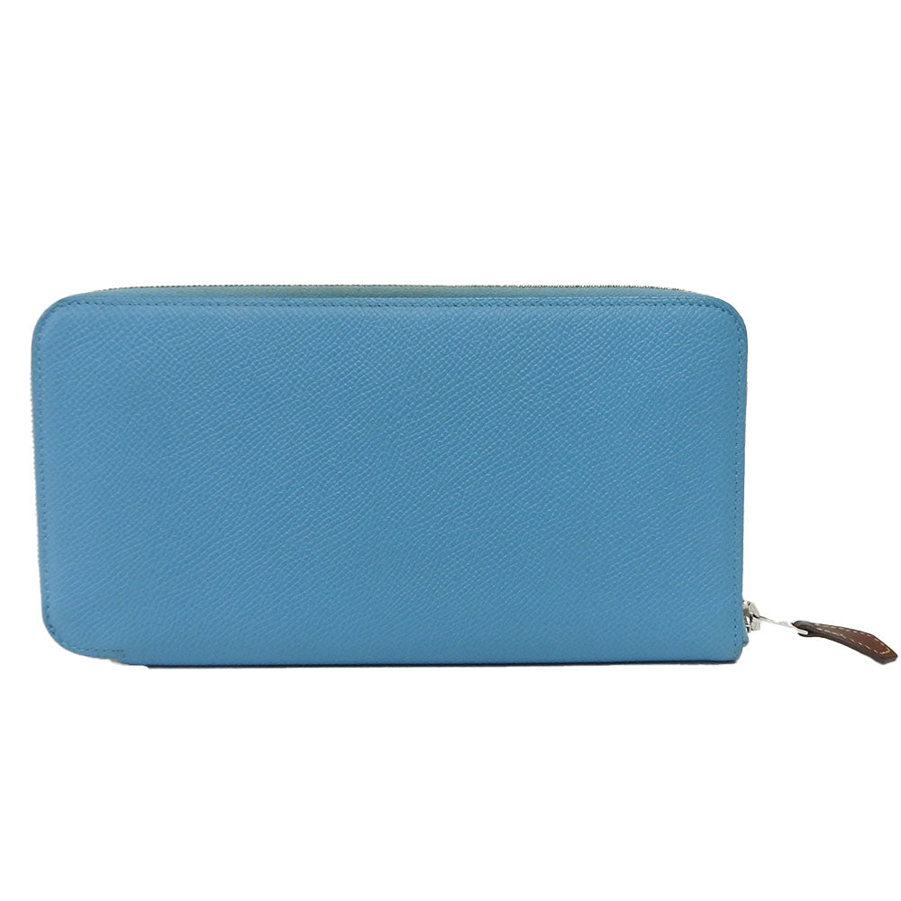 HERMES Long Wallet Purse Epsom Brunol Azap long silk in