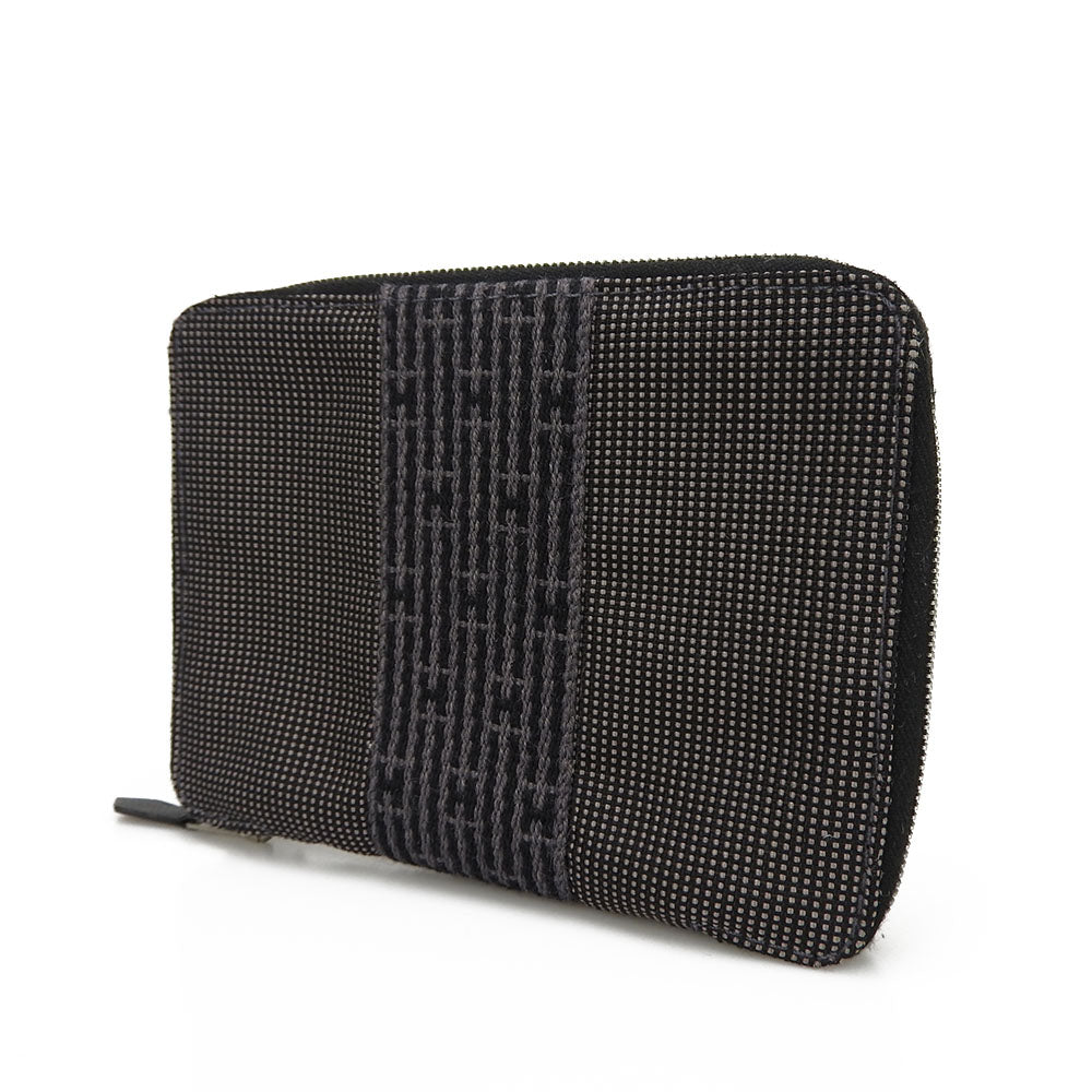 HERMES Notebook cover canvas gray Her Line agenda mens(Unisex)