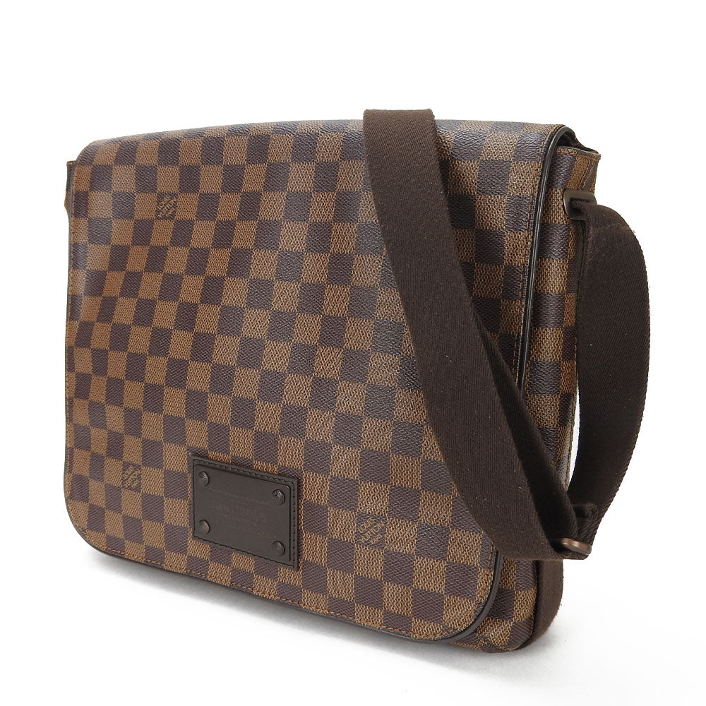 LOUIS VUITTON Shoulder Bag N51211 Damier Brown Brooklyn MM