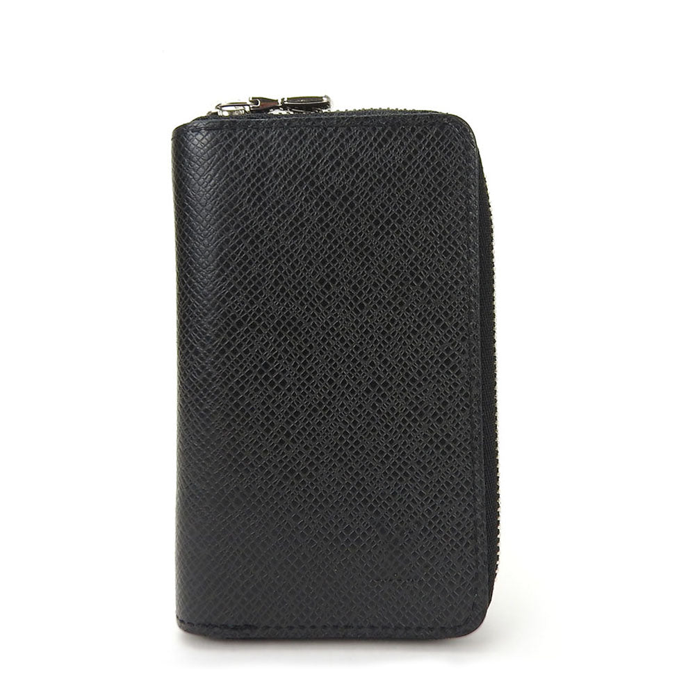 LOUIS VUITTON Coin case M32832 Taiga black Zippy coin purse mens