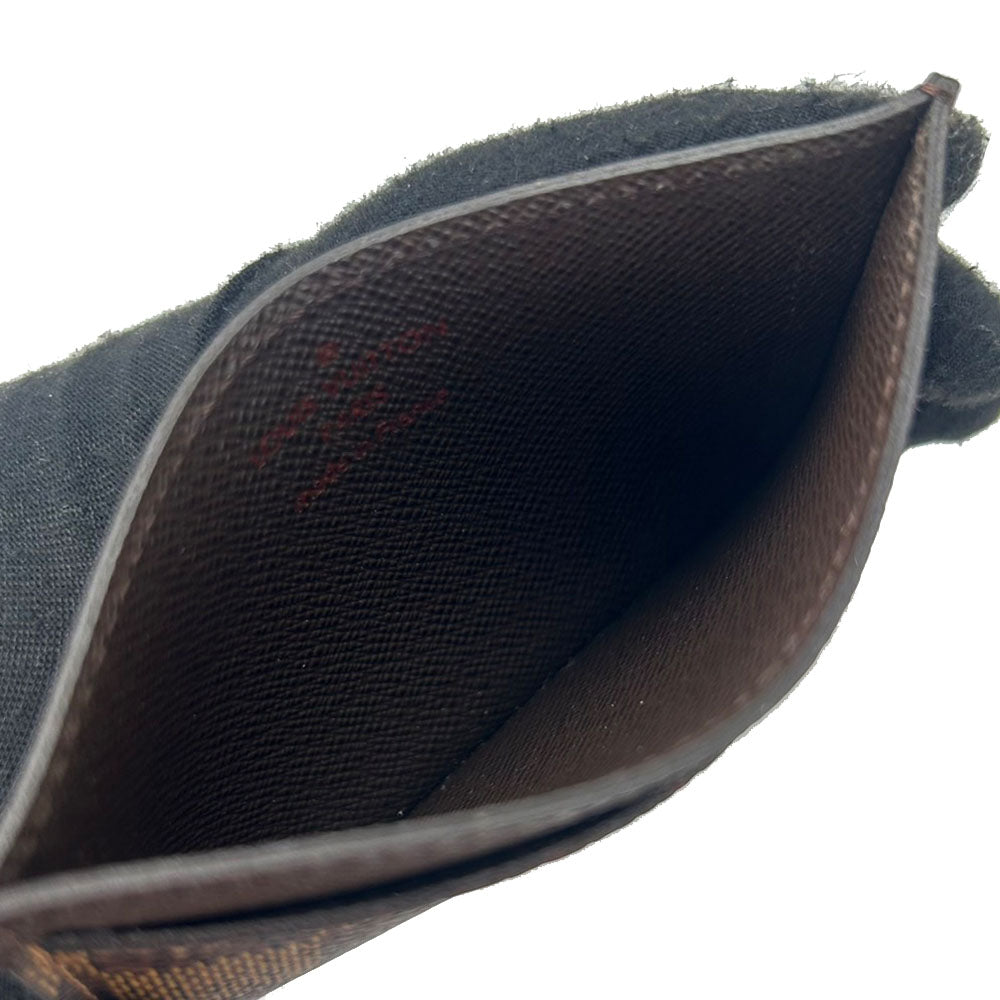 LOUIS VUITTON Card Case N61722 Damier canvas Brown Pass Case Card Case Porte Cartesï¿½ESimple mens(Unisex)