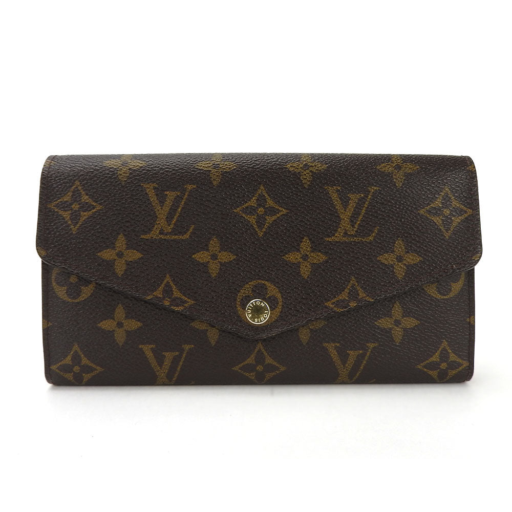 LOUIS VUITTON Long Wallet Purse M60531 Monogram Brown Portefeuille Sara Women