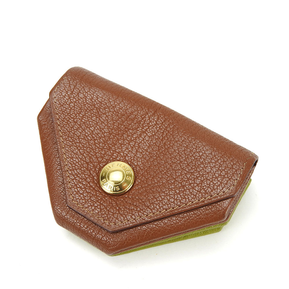 HERMES Coin case Shave green Le van Cator Women(Unisex)