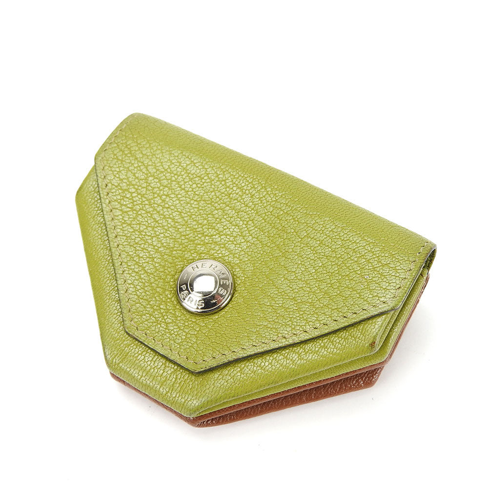HERMES Coin case Shave green Le van Cator Women(Unisex)