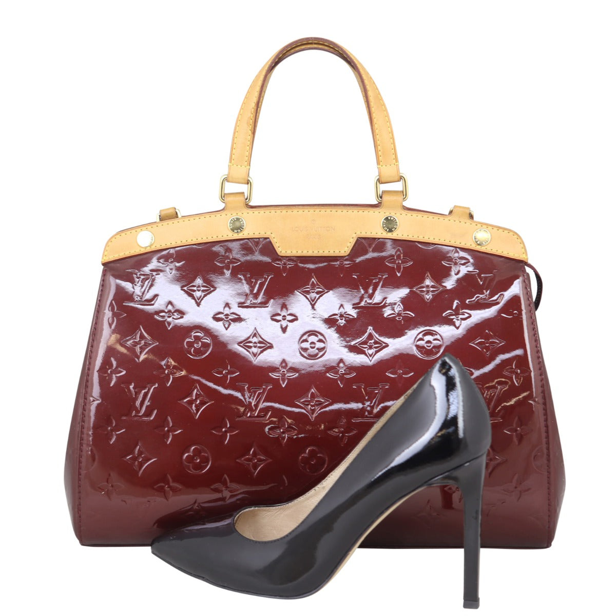 Louis Vuitton Brea MM Monogram Vernis