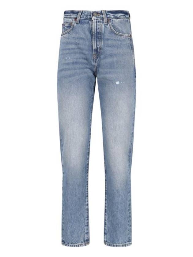 Luxury Saint Laurent Trending 2025 Slim Fit Denim Cotton Straight Jeans Blue