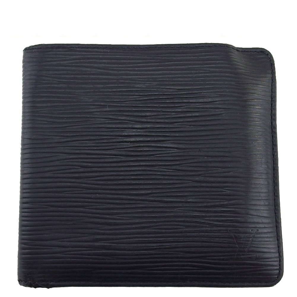 LOUIS VUITTON Bifold Wallet black Porto Vie cult Credit Monet