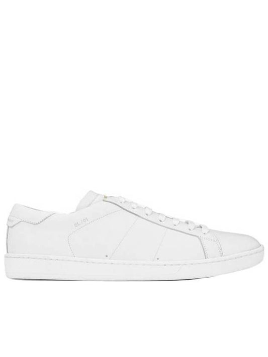 Luxury Saint Laurent Trending 2025 Signature Court Classic Leather Low Top Sneakers Off White