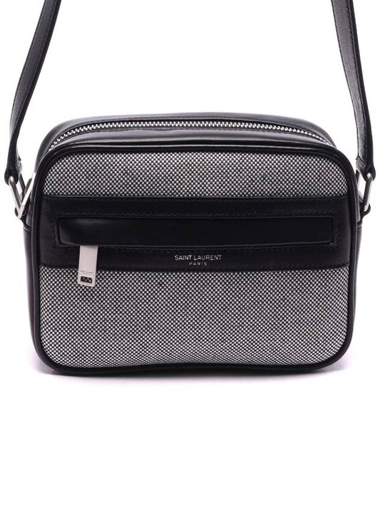Luxury Saint Laurent Trending 2025 Camp Camera Cross Bag Black