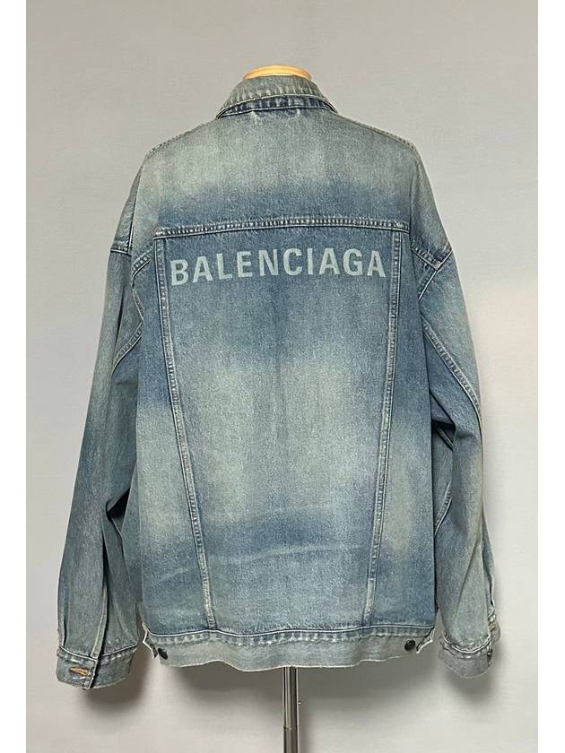 Luxury Balenciaga Trending 2025 logo print denim jacket 110