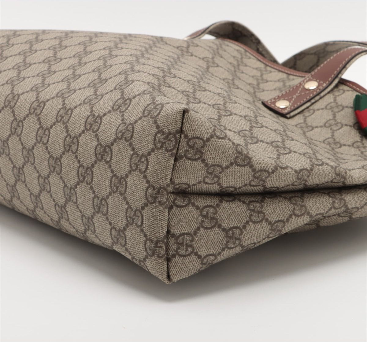 Gucci GG Plus Monogram Medium Signature Web Loop Tote Brown