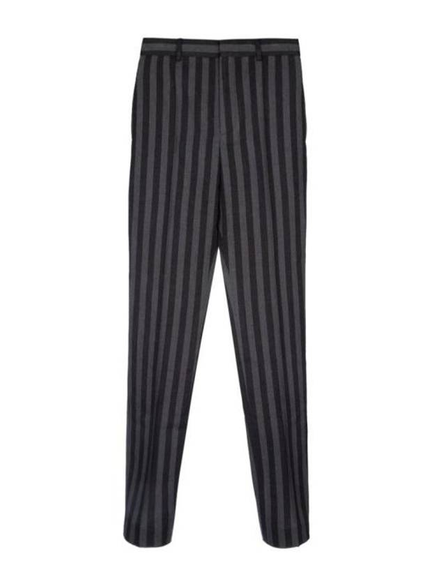 Luxury Saint Laurent Trending 2025 Stripe Straight Pants Grey