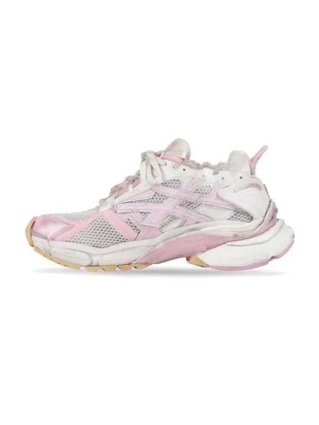 Luxury Balenciaga Trending 2025 Effect Mesh Runner Low Top Sneakers White Pink
