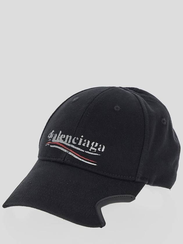 Luxury Balenciaga Trending 2025 Political Stencil Ball Cap Black