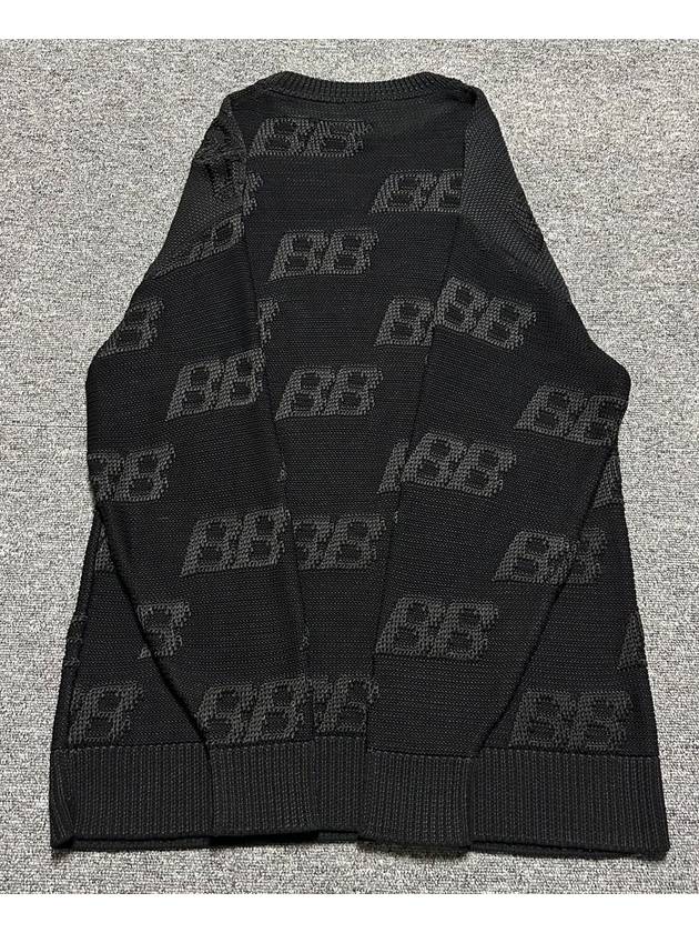 Luxury Balenciaga Trending 2025 BB embroidered logo knit