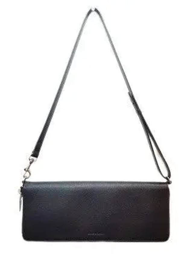 Luxury Balenciaga Trending 2025 Leash Strap Leather Clutch Bag Black