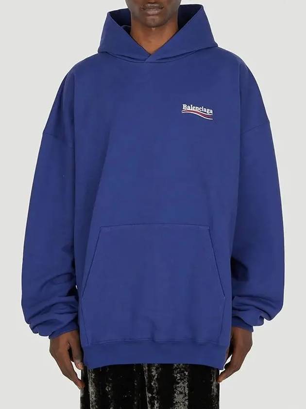 Luxury Balenciaga Trending 2025 Logo Print Oversized Hoodie Blue