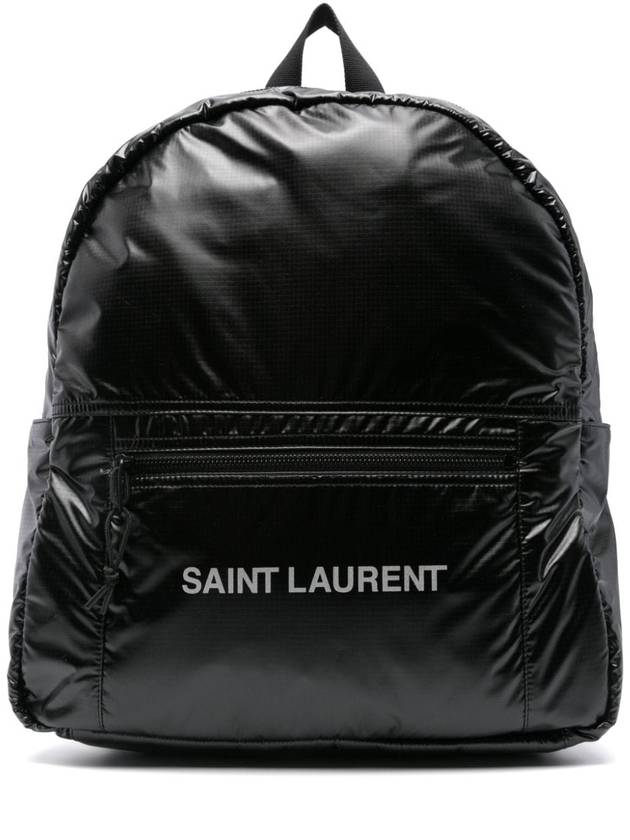Luxury Saint Laurent Trending 2025 Nuxx Backpack In Nylon Backpack Black