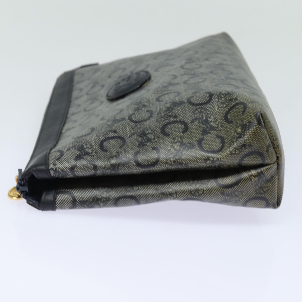 Luxury CELINE C Macadam Canvas Pouch Black  15889