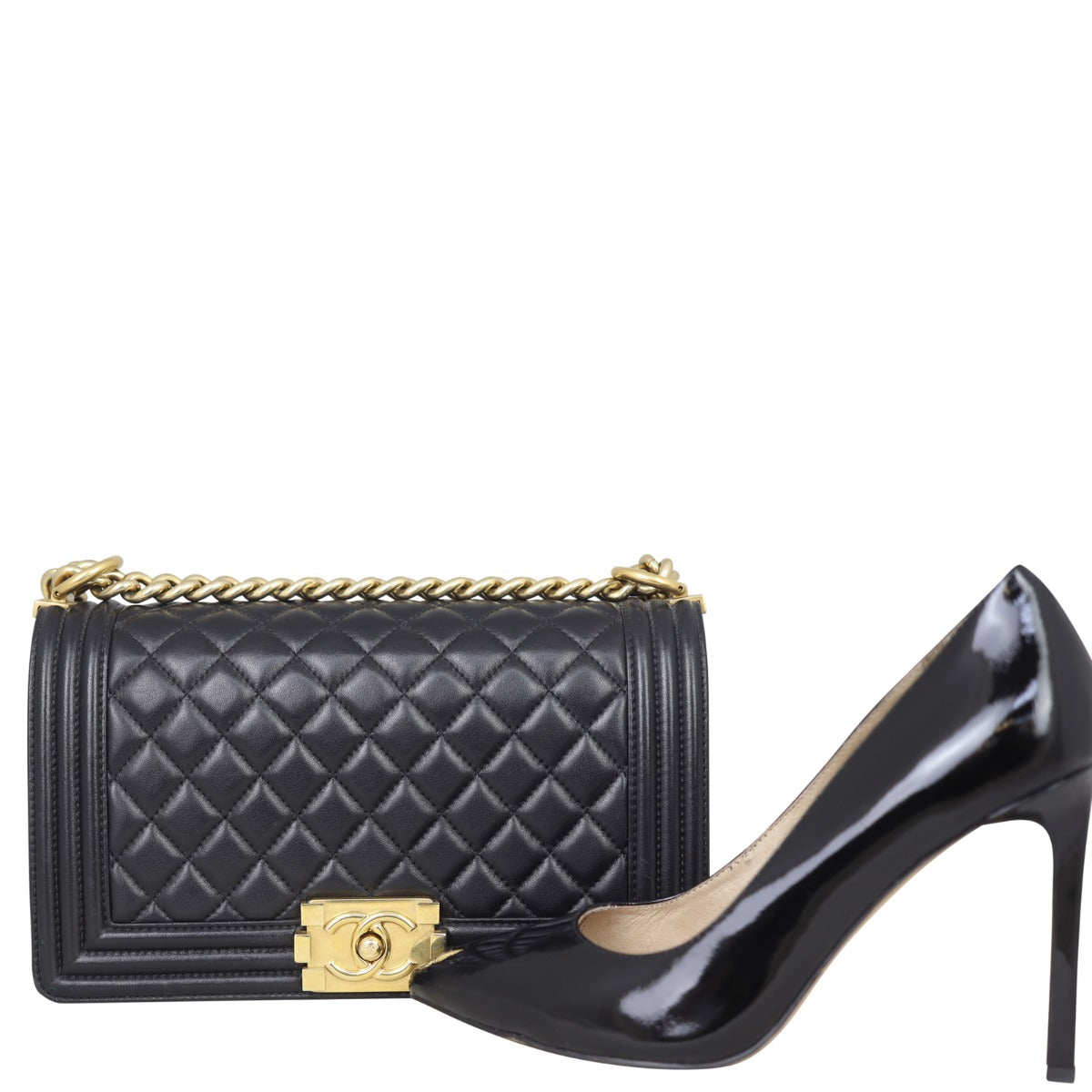 Chanel Boy Old Medium | Gold Hardware