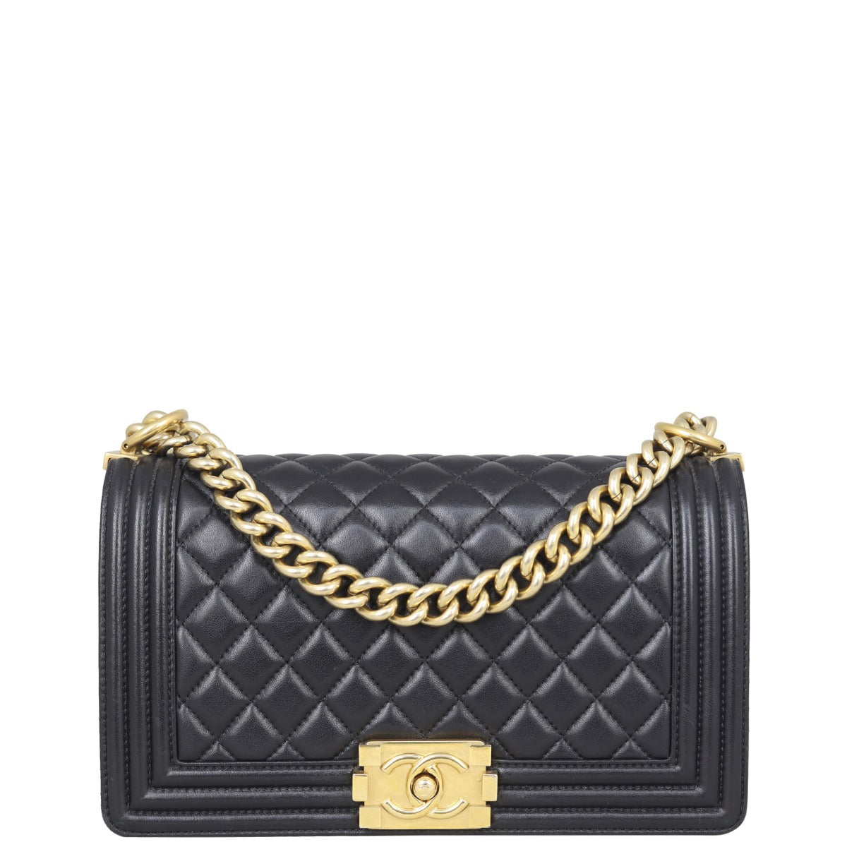 Chanel Boy Old Medium | Gold Hardware