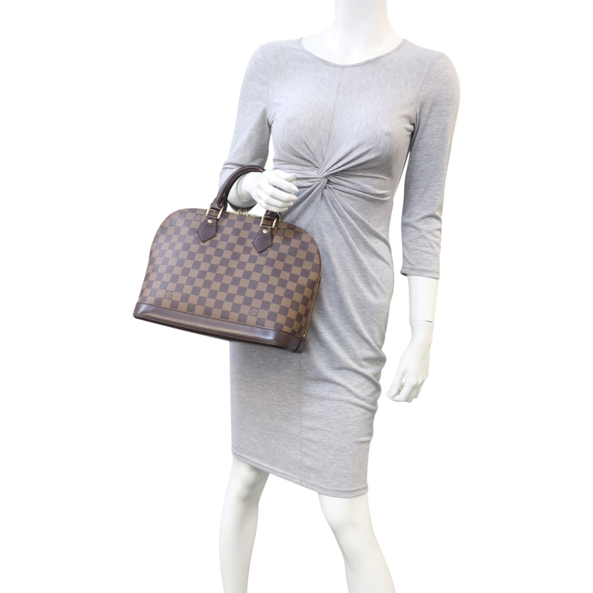 Louis Vuitton Alma PM Damier Ebene | Gold Brass Hardware