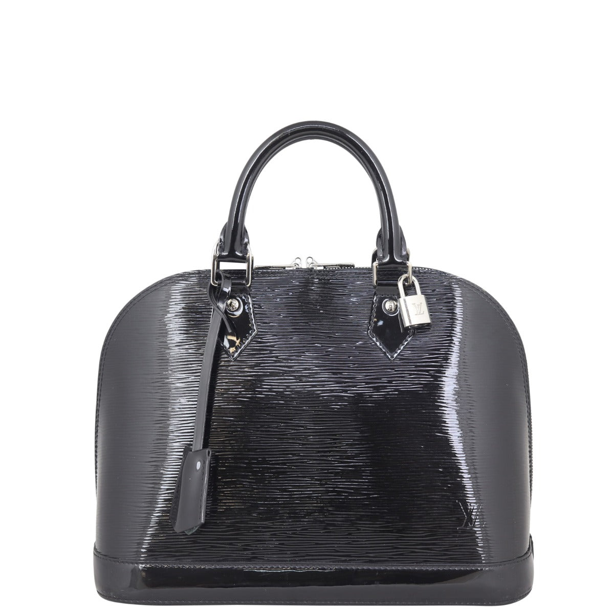 Louis Vuitton Alma PM Epi Electric with Strap | Black Patent