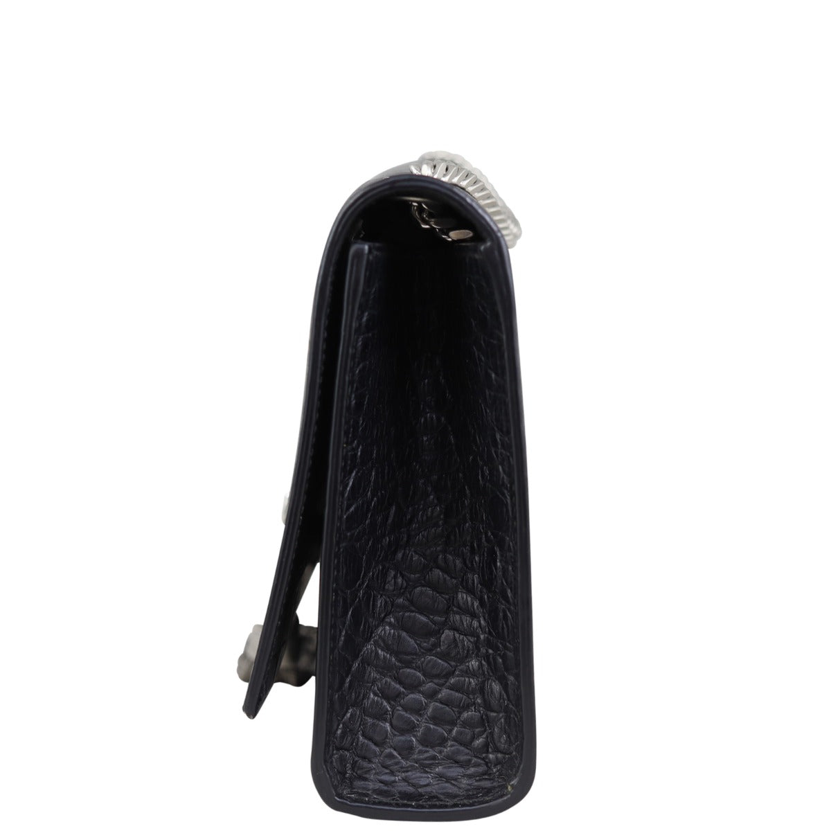 Saint Laurent Kate Tassel Chain Bag Medium Croc-Embossed