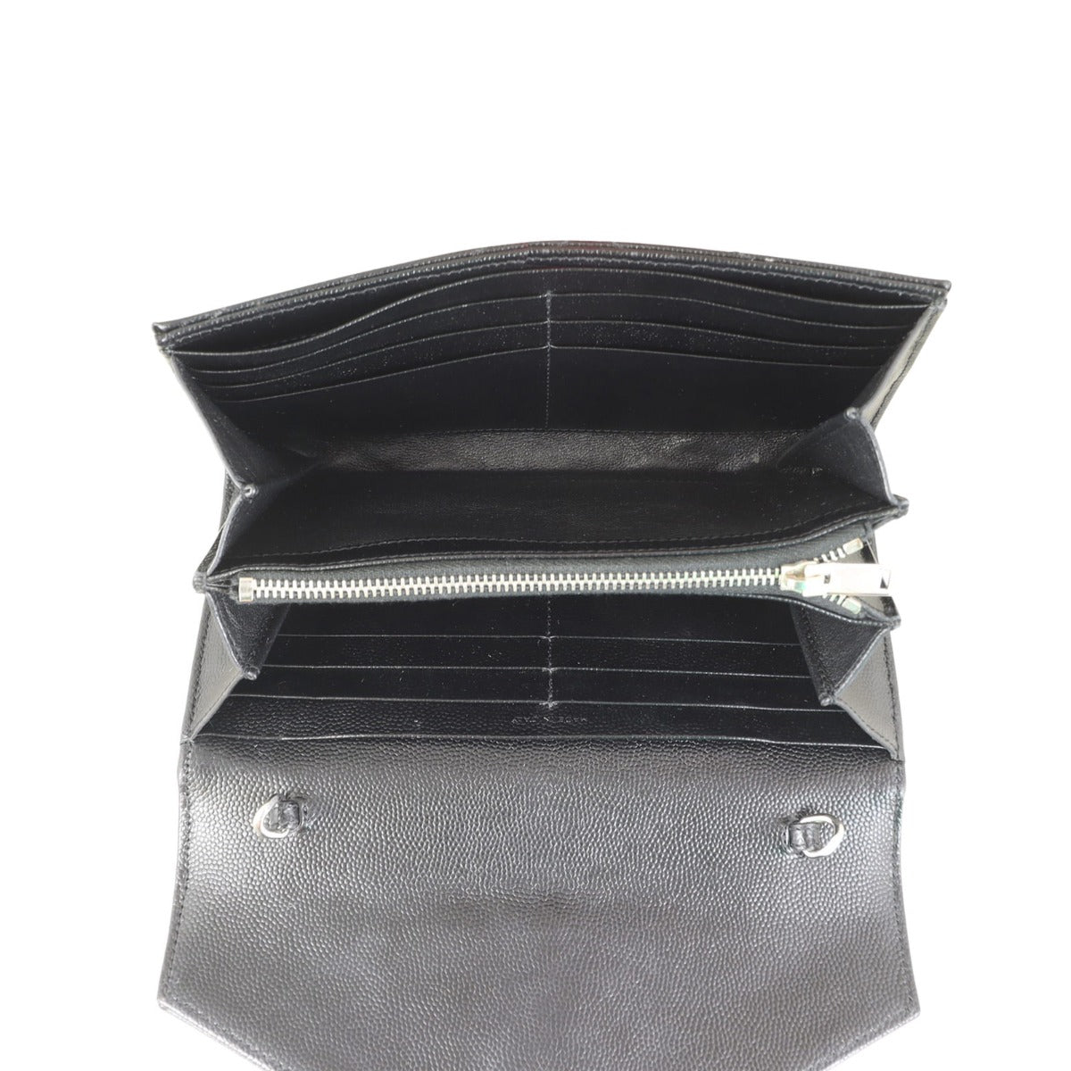 Saint Laurent Monogram Envelope Wallet with Short Chain
