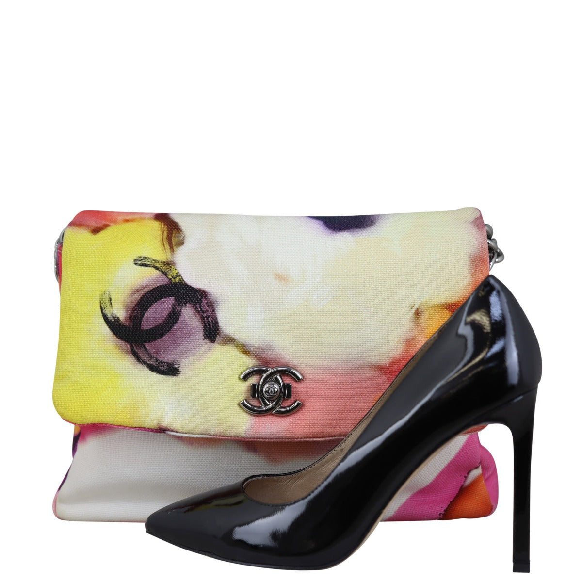 Chanel Flower Power Canvas Messenger Bag