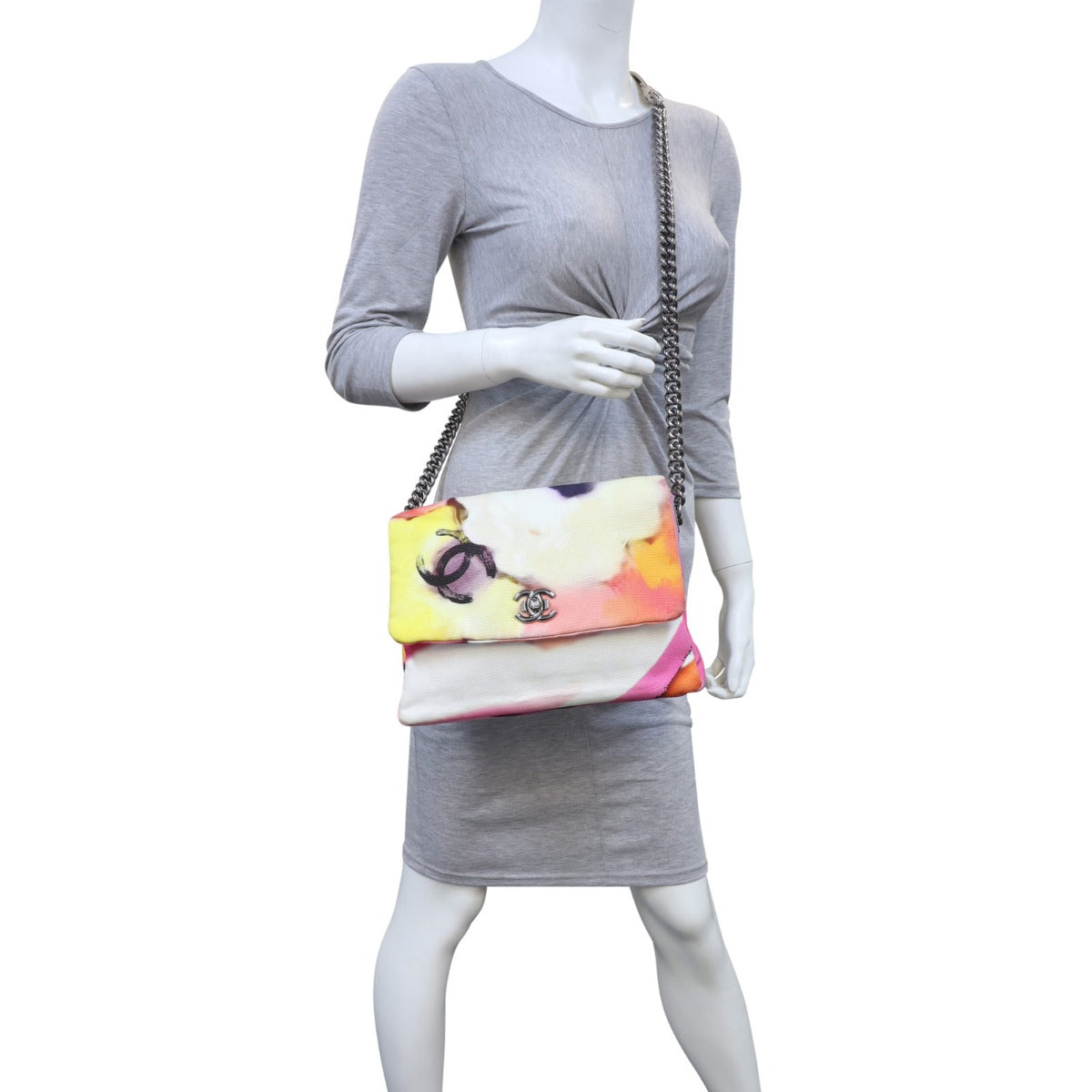Chanel Flower Power Canvas Messenger Bag