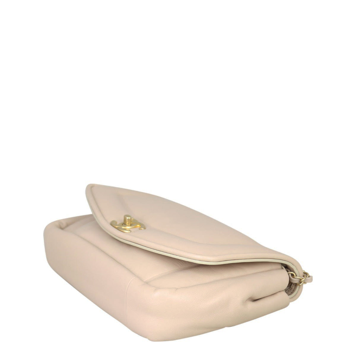 Chanel Vintage Puffy Flap Bag Medium | Beige
