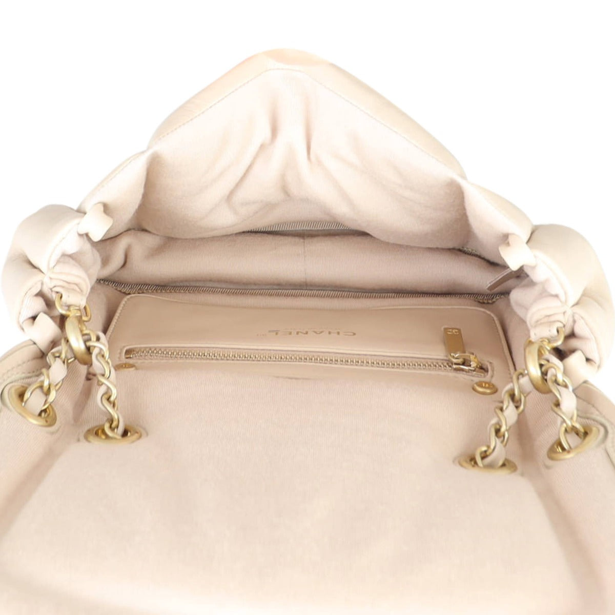 Chanel Vintage Puffy Flap Bag Medium | Beige