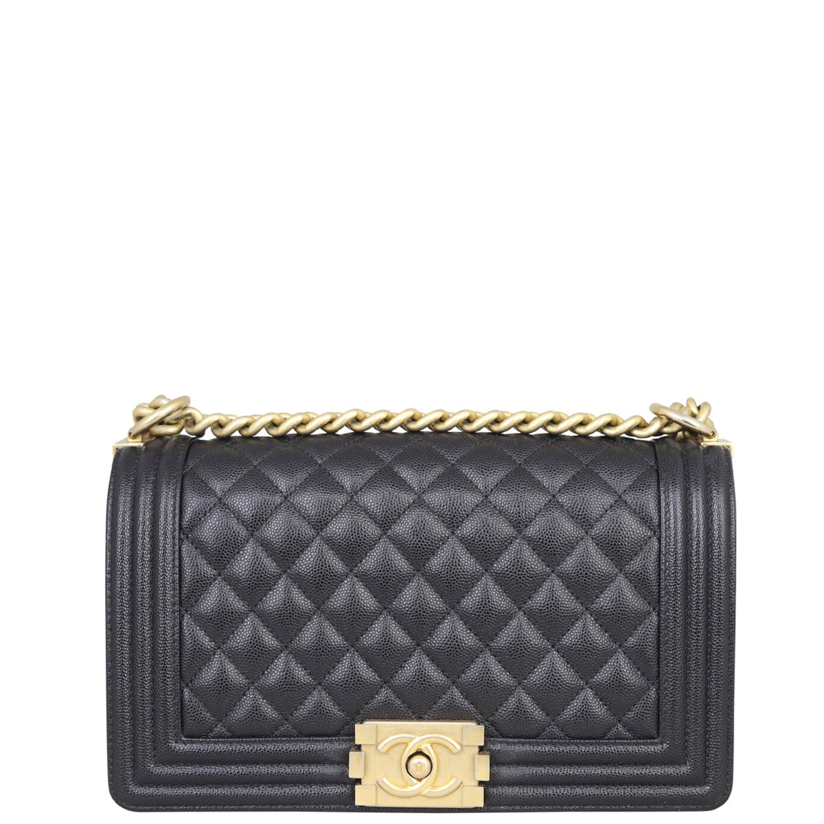 Chanel Boy Old Medium | Black 27 Series