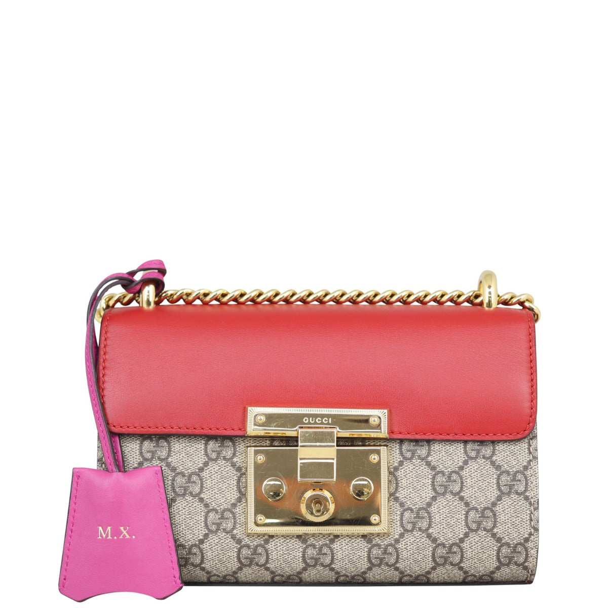 Gucci GG Supreme Padlock Small Shoulder Bag