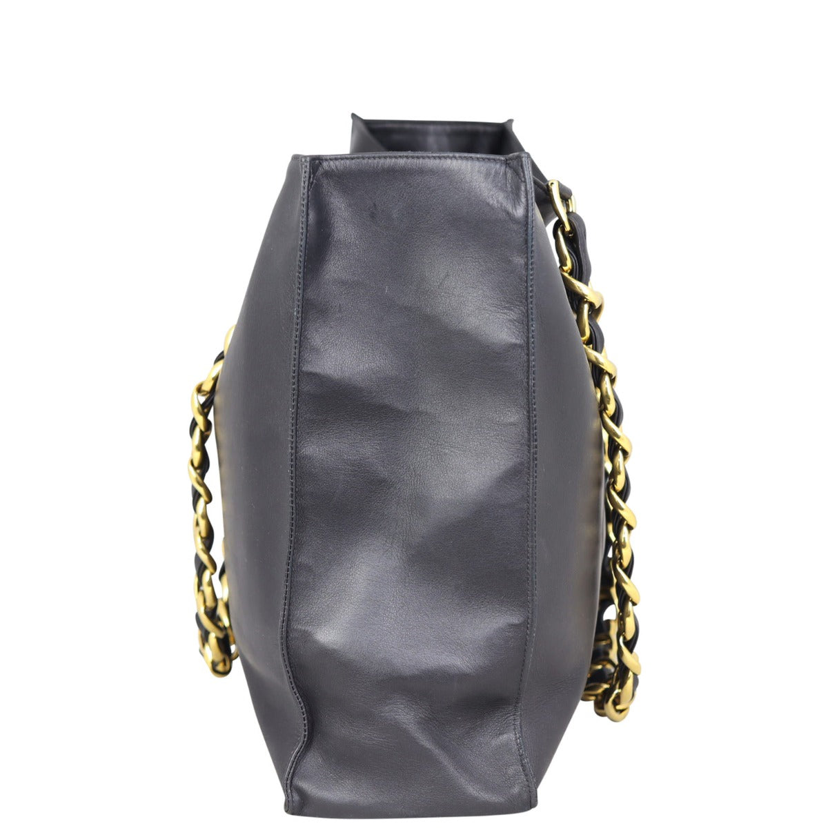 Chanel Vintage CC Jumbo XL Chain Shoulder Bag | Black
