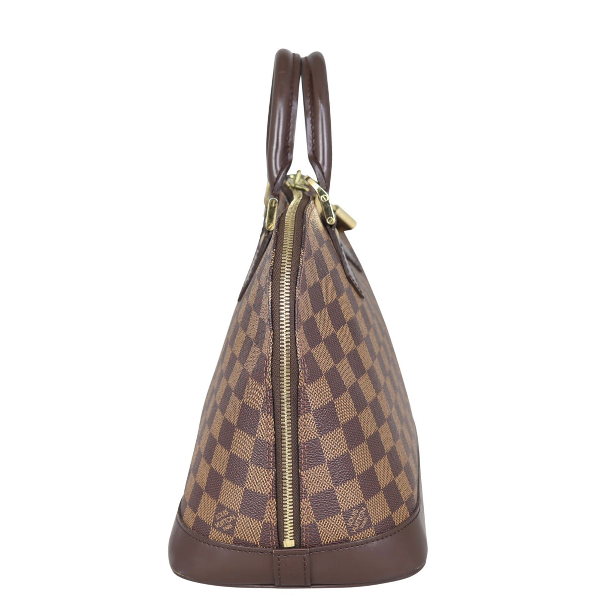 Louis Vuitton Alma PM Damier Ebene | Vintage Red Textile