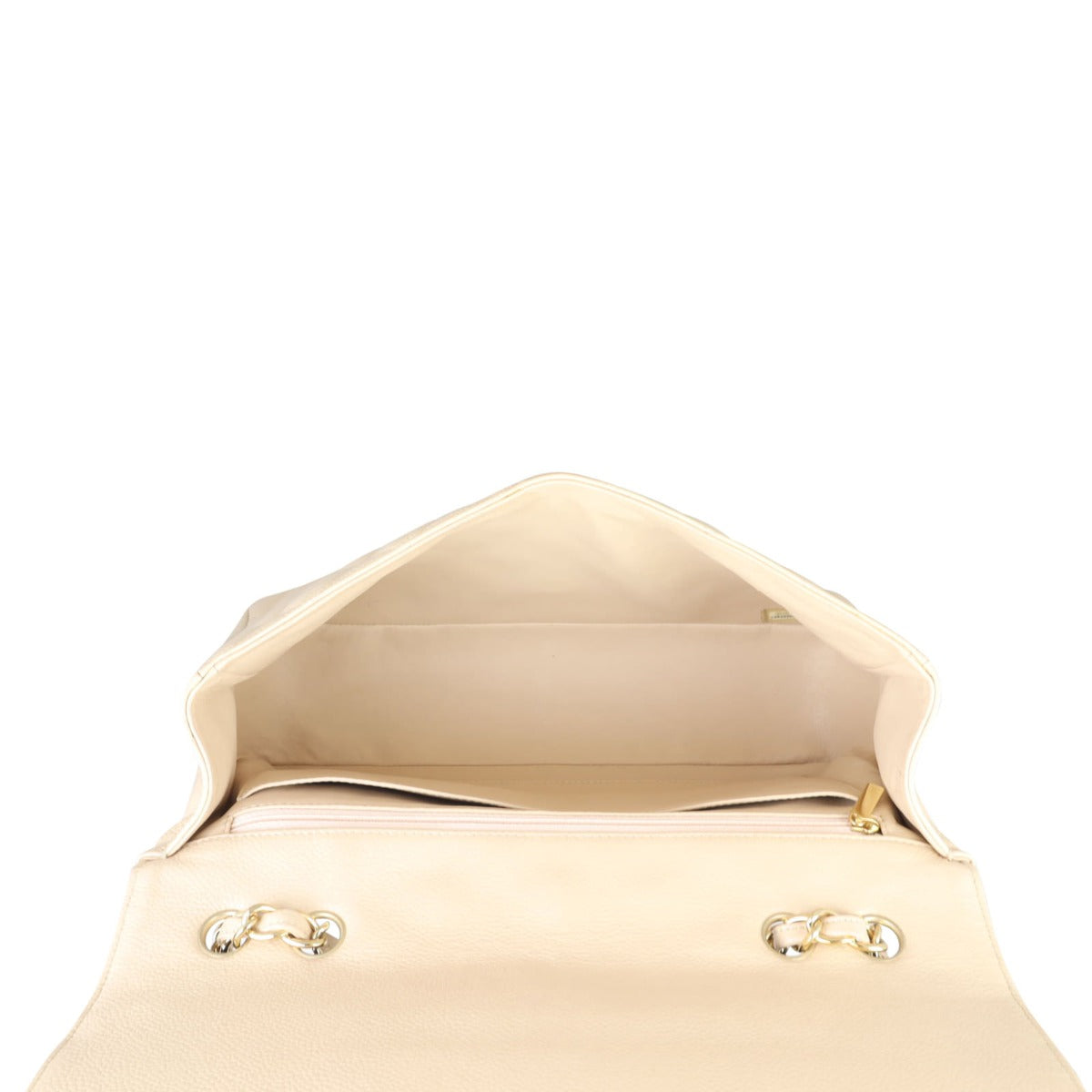 Chanel Classic Single Flap Jumbo | Beige Caviar