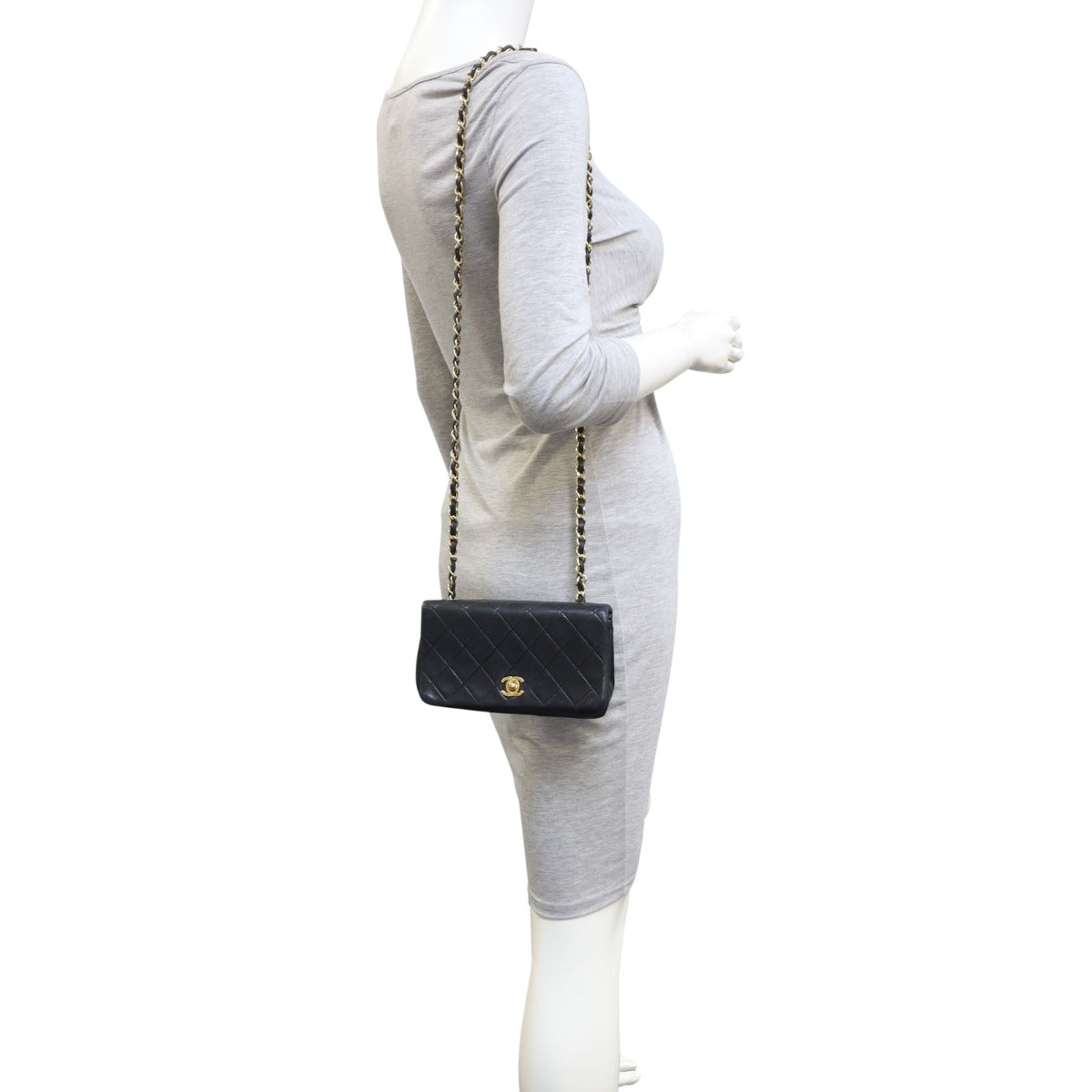 Chanel CC Full Flap Bag Small | Gold Hardware