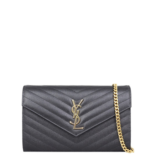 Saint Laurent Monogram Envelope Chain Wallet