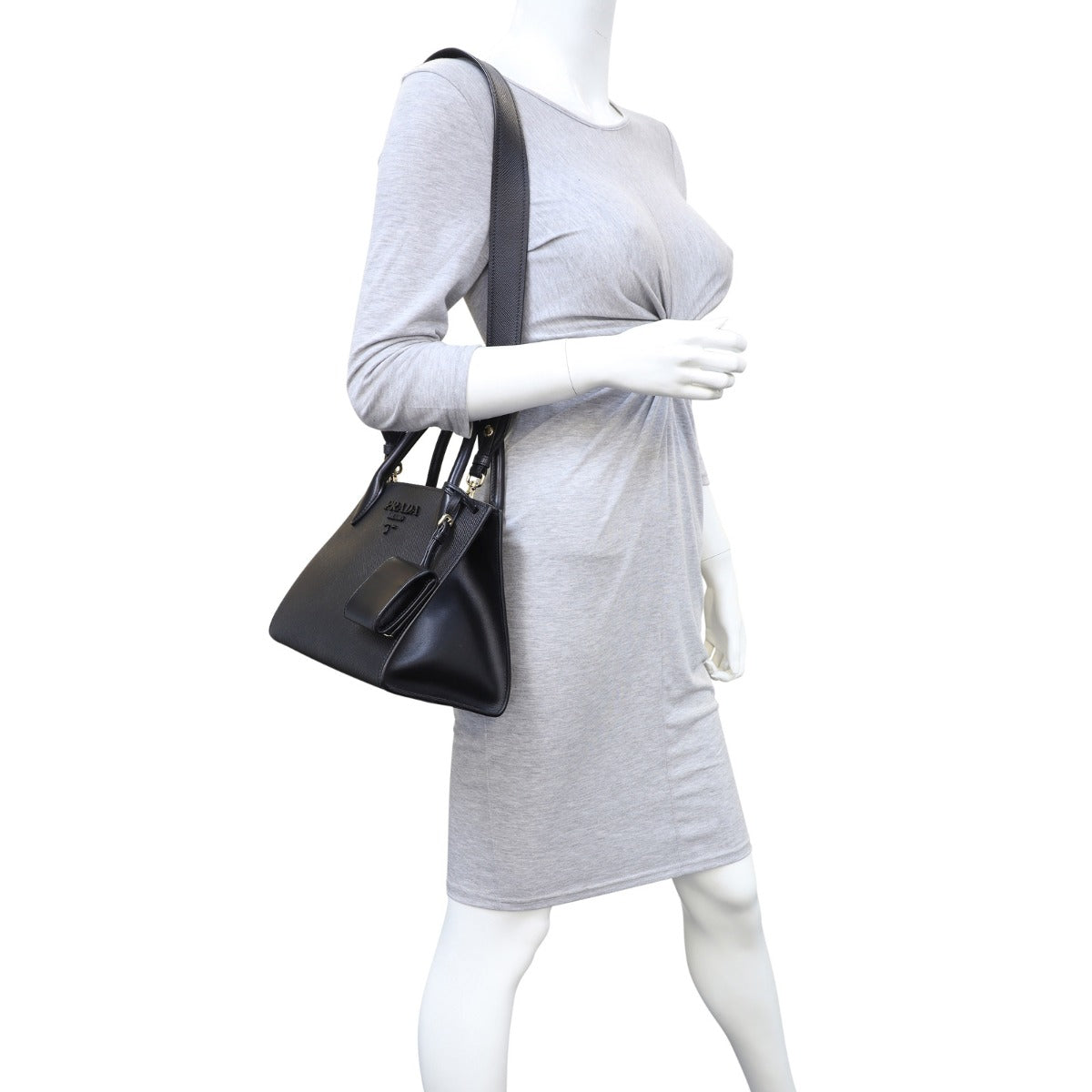 Prada Saffiano Cuir Monochrome Small Bag