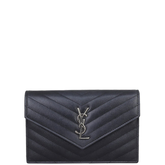 Saint Laurent Monogram Envelope Chain Wallet