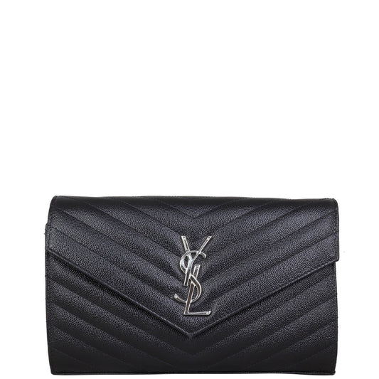 Saint Laurent Monogram Envelope Chain Wallet