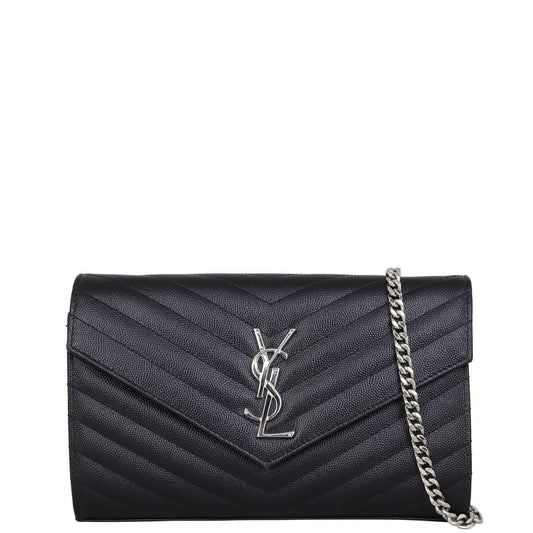Saint Laurent Monogram Envelope Chain Wallet