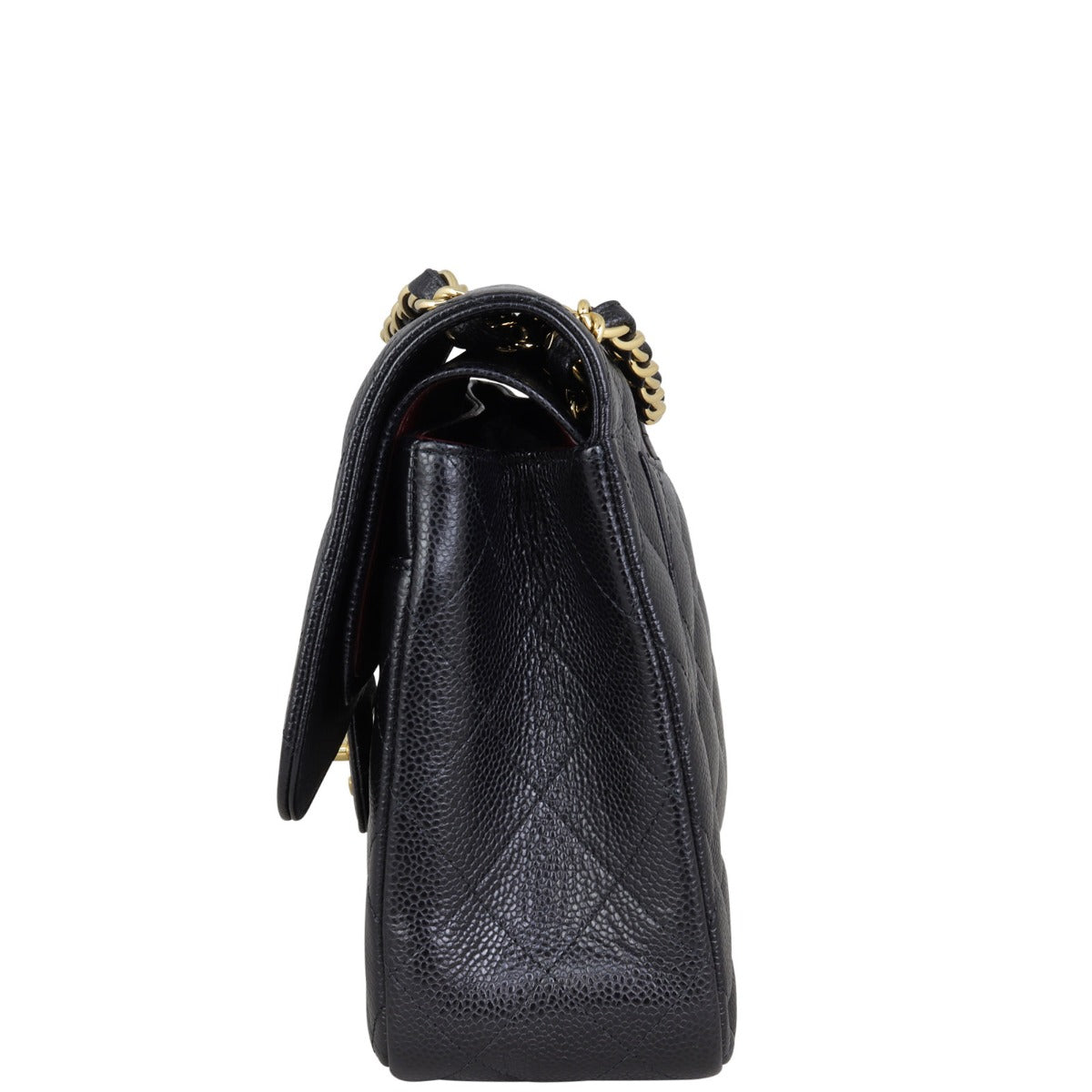Chanel Classic Double Flap Jumbo | Black Lambskin Gold Hardware