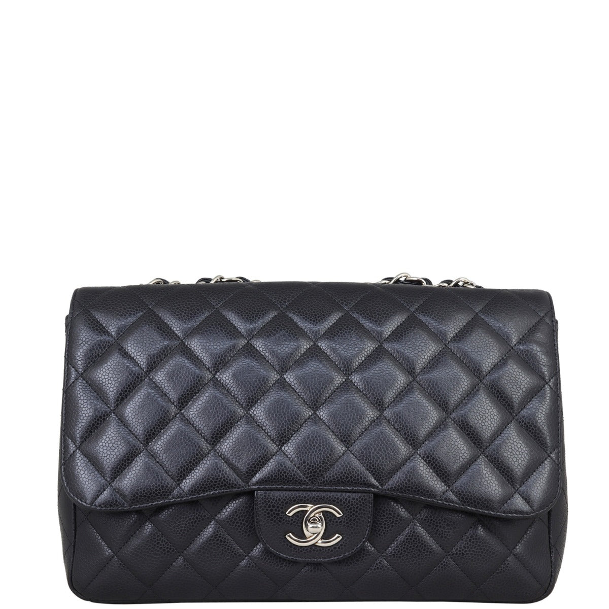 Chanel Classic Single Flap Jumbo | Black Caviar