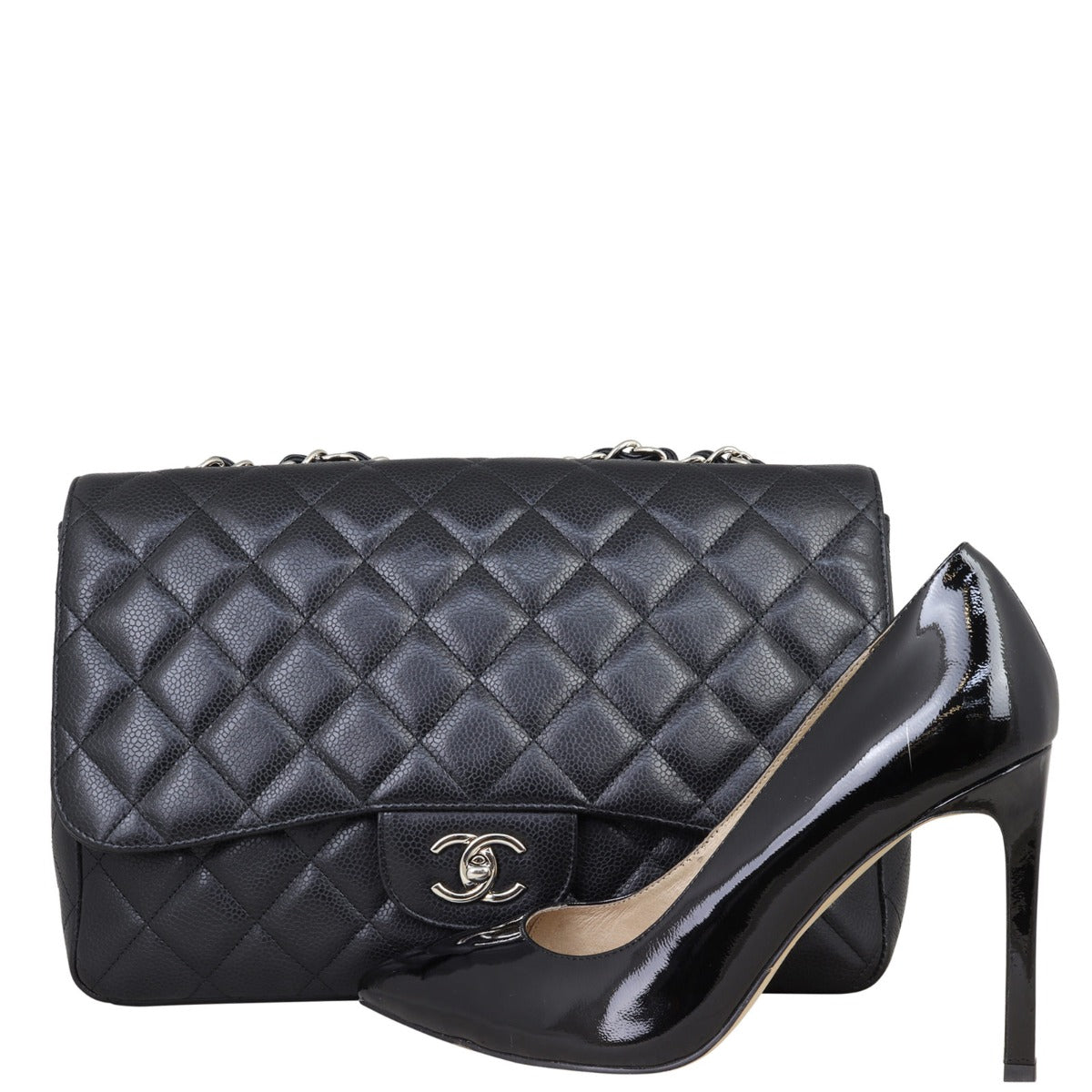 Chanel Classic Single Flap Jumbo | Black Caviar