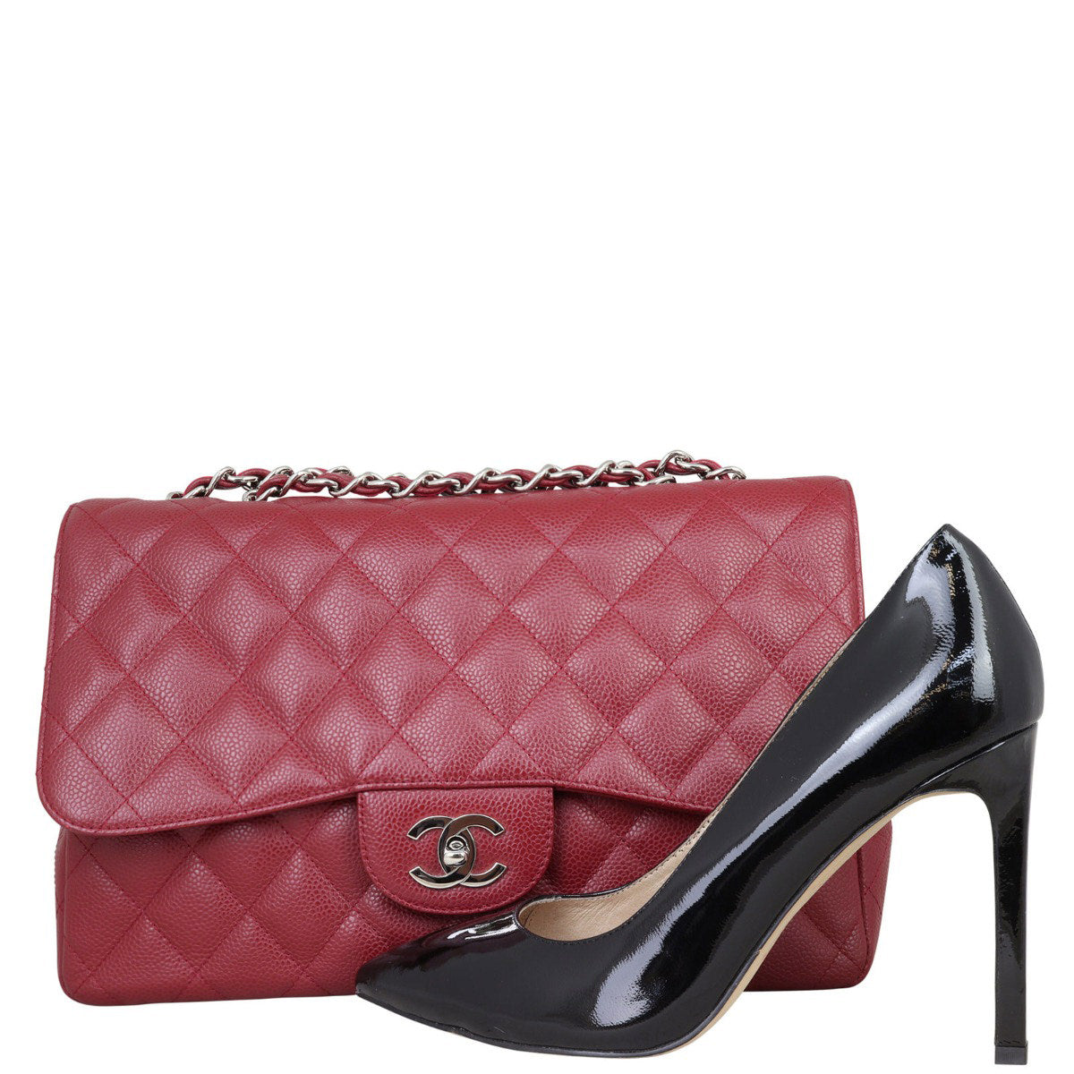 Chanel Classic Single Flap Jumbo | Burgundy