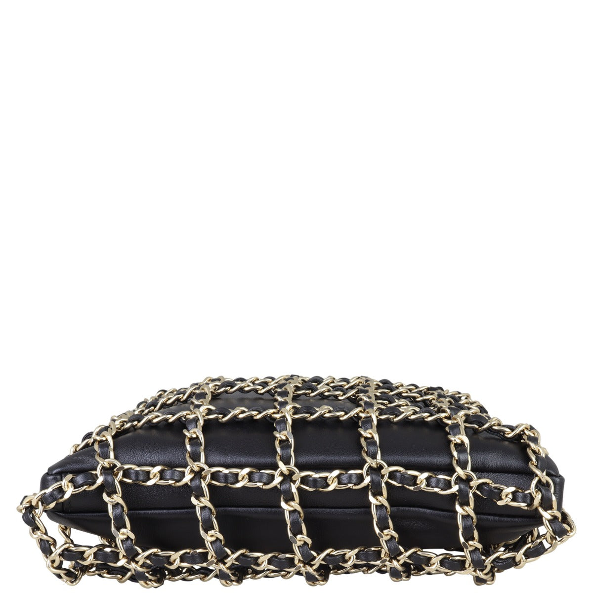 Chanel Lambskin Chain Net Shoulder Bag